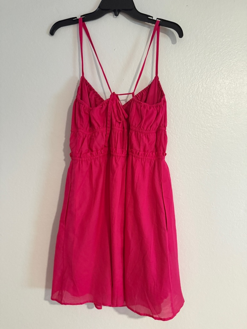 Steve Madden Fuchsia Pink Strappy Mini Dress Size Large NWT - Picture 3 of 7